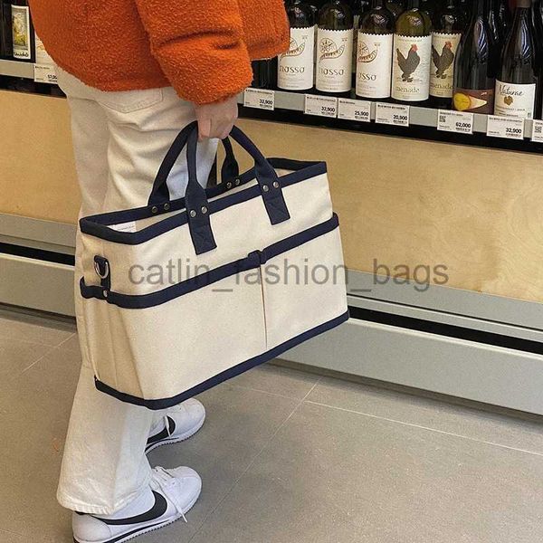 Borse da sera Borsa tote grande moda Designer Canvas Patchwork Borse da donna Borse a tracolla a tracolla con tracolla larga di lusso Casual Big Shopper Saccatlin_fashion_bags