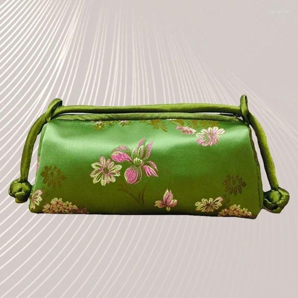 Bolsos de noche de moda de lujo estilo chino bolso de seda bolso de mujer bolso de mano japonés bordado Totes Cheongsam mujer Cosplay embrague