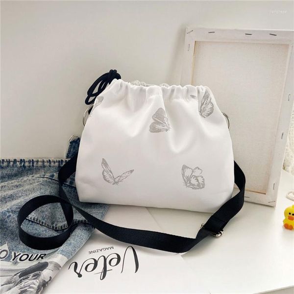 Sacs de soirée mode Nylon femmes épaule papillon imprimé sac de messager femme décontracté sac à main sac à main dames petit Simple pochette quotidienne