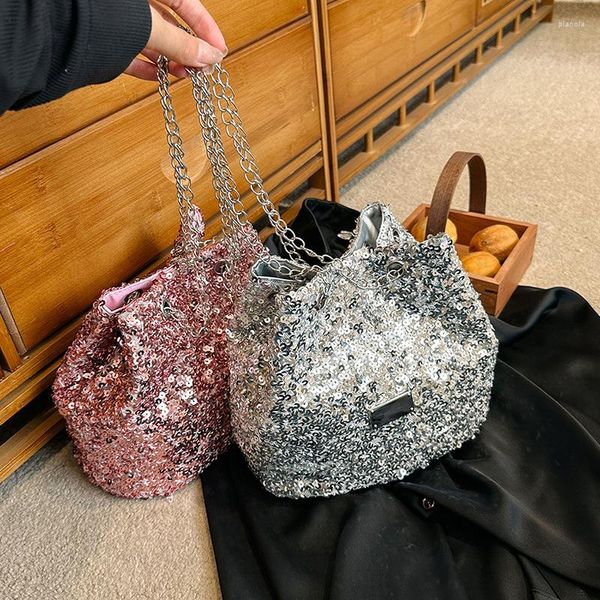 Sacs de soirée mode sac à bandoulière paillettes brillantes concepteur de luxe seau bandoulière pour femmes unique petit sac à main et sacs à main