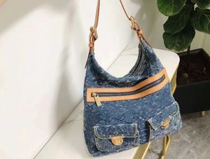 Sacs de soirée Sacs à bandoulière de mode Sacs à main de créateur en denim Sac à main de luxe pour dame Grand sac à provisions Sac fourre-tout en toile à fermeture éclair