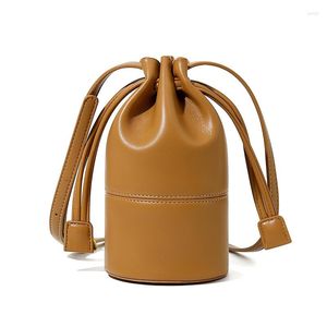 Avondtassen mode zomer mini bruine emmer schouder voor vrouwen luxe ontwerper witte kleur klein crossbody en portemonnees zoete zakje