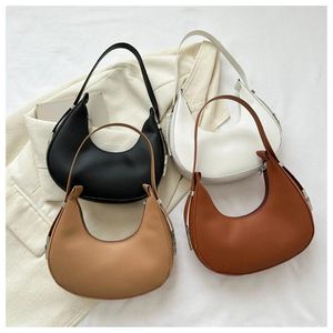 Sacs de soirée Mode Vintage Femmes Sacs à main en cuir PU Sac sous les bras Casual Femmes Épaule Solide Couleur Zipper Femme Sac à main Embrayage