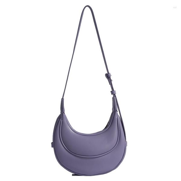 Sacs de soirée Mode Femme Marque Épaule Bandoulière Designer Haute Qualité Souple En Cuir PU Sac À Main Violet Dames Bourse