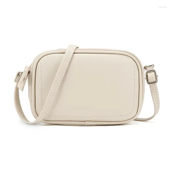 Bolsas de noche Moda Mujer PU Cuero Mini Crossbody Sling Bag Bolsa de teléfono móvil Brillante Pequeño Cuadrado Mujeres