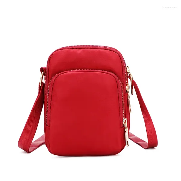 Bolsos de noche Fashion Bolsa de hombro para mujeres Multifuncionales Nylon Oxford Cloth Messenger Pelipador de teléfonos móvil