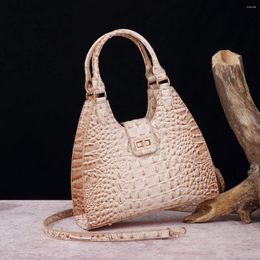 Avondtassen Mode dames enkele schouder Crossbody oksel Handheld vierkante tas met hoogwaardige textuur krokodilpatroon handtassen