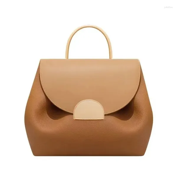 Bolsas de noche Moda Bolso pequeño para mujer Diseño francés Ligero Lujo Un hombro Crossover Cuero Portátil