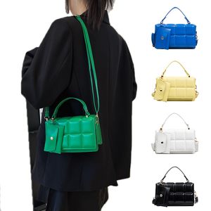 Sacs de soirée femme petit sac à main vert concepteur épaule en cuir jaune avec poignée sac à main bleu bandoulière pour femme 230424