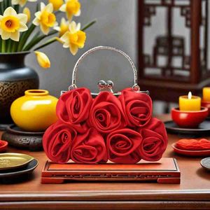 Avondtassen bloemen decor kus kus lock metalen handgreep koppeling elegent textured frame handtas portemonnee cocktail prom diner avondtas cadeau voor meisje