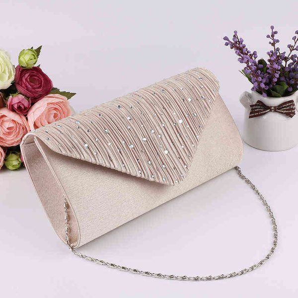 Sacs de soirée pour femmes Embrayages Bourse Strass Designer Magazine Pochette Sacs Femmes Banquet Cristal Sacs À Main Dames Sacs À Main 220212