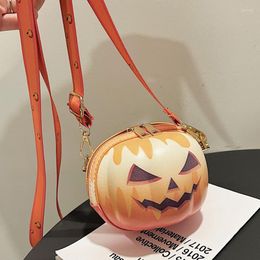 Sacs de soirée drôle et mignon enfant épaule citrouille kawaii Halloween porte-monnaie à la mode sac de messager dame designer mini