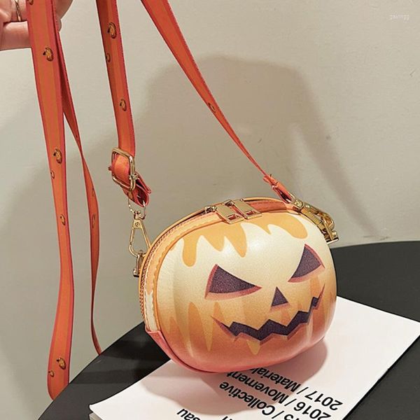 Sacs de soirée drôle et mignon épaule d'enfant citrouille Kawaii Halloween porte-monnaie à la mode sac de messager dame designer mini