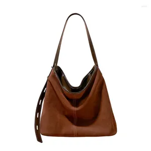 Sacs de soirée Véritable cuir de vache Femmes Messenger Sac élégant Big Sling Hobo Sac à main Western Trend épaule Shopper fourre-tout sac à main