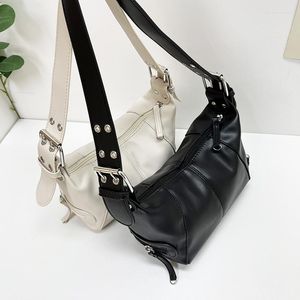 Sacs de soirée Goth Punk Cool sac à bandoulière pour femmes mode dames doux en cuir Pu petit sous les bras décontracté femme pochette sac à main sacs à main