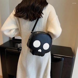 Sac cadeau d'halloween pour femmes, épaule fantôme drôle, noir et blanc, sacs à main mignons Chic Ins, sac à bandoulière