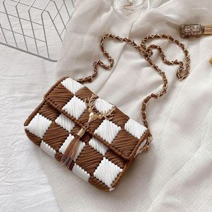 Bolsas de noche hechas a mano, bolso de hombro de terciopelo Coral, Kit de Material DIY para tejer regalos de felpa, bandolera cruzada para novias Q528