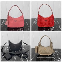 Bolsas de noite Moda de alta qualidade em forma de lua bolsas de ombro da Idade Média tote vagabundo para bolsa de peito feminina bolsas de mão bolsa mensageiro tecido pára-quedas