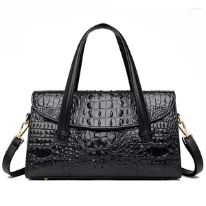 Sacs de soirée de haute qualité en cuir verni femmes sac à main marque designer crocodile sac de messager pour femme épaule grand fourre-tout de bureau