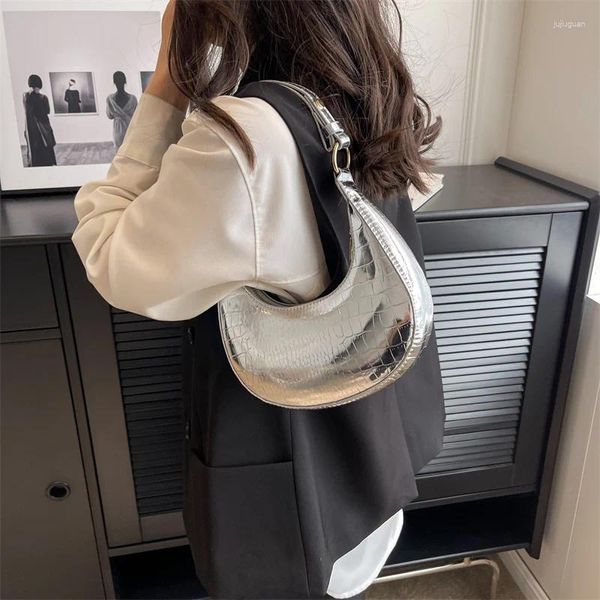 Sacs de soirée Sac à bandoulière pour femmes de haute qualité Mode Crescent Luxury Designer Sac à main Portefeuille Marque PU Maquillage