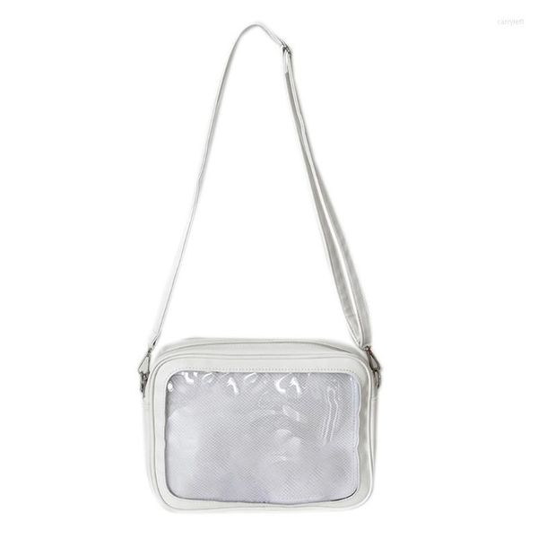 Sacs de soirée Ita sac à bandoulière femmes PU Harajuku japonais Transparent JK grande capacité filles fourre-tout bandoulière clair Itabag