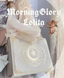 Bolsas de noche JIAERDI Harajuku lolita bolsa mujeres 2023 estilo preppy jk luna libro mágico hombro damas elegante dulce lindo bolso y2k 231208