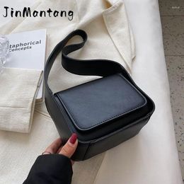 Bolsos de noche Jin Mantang mini cuero lindo color sólido axilas 2024 diseñador simple dama de la cabeza del hombro