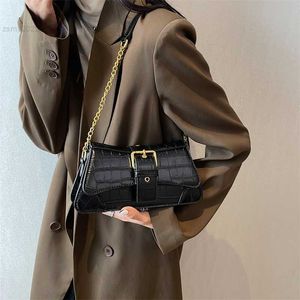 Avondtassen Jin yide stenen patroon pu lederen crossbody tassen voor vrouwen 2023 mode luxe merk trend keten handtassen en portemonnees bolso mujer