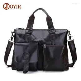 Avondtassen Joyir Brand Cow Leather Series Messenger Bag voor heren echte schouderkruisvintage tasje