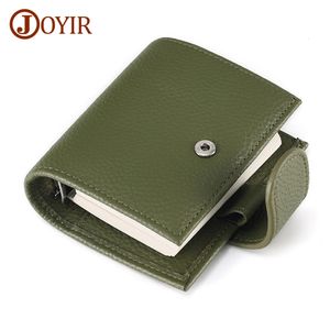 Sacs de soirée Joyir Véritable Cuir Régulier A9 Taille Anneaux Planificateur 3 Trous Mini Anneau Carnet avec 19MM Organisateur Portefeuille Voyage Journal 231101