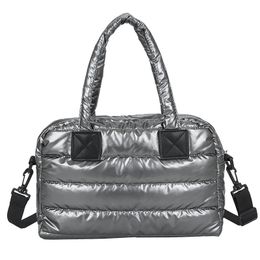 Sacs de soirée Kayaks Vento Marea Espace Rembourré Femmes Sac à bandoulière pour l'hiver Designer Nylon Coton Chaud Bandoulière Noir Satchels Bourse Sacs À Main 231219