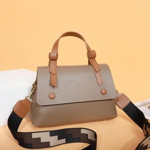 Avondtassen Koreaanse modetrend sling luxe designer handtas dames echt lederen casual vintage tote dame hand schouder messenger