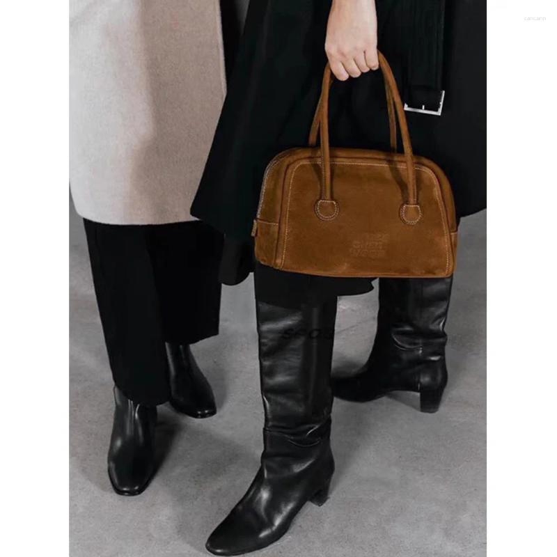 Evening Bags Korean Niche Designers 23 Years Cowhide Leather Tote Mini Shoulder Crossbody Bag