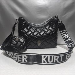 Sacs de soirée Kurt Geiger Sac à bandoulière de haute qualité avec diamant blanc Eagle Head Décoration Crescent pour femmes 231130