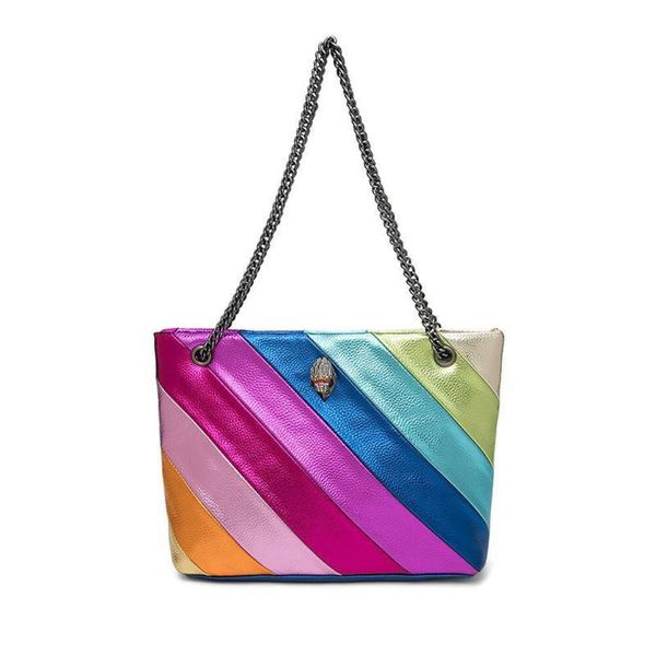 Bolsas de noche Kurt Geiger Rainbow Bolsa de mujer 2023 Moda Reino Unido Cadena de marca de gran capacidad Bolso de lujo Diseñador de lujo Messenger