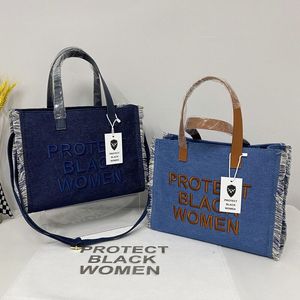 Bolsos de noche Monedero para mujer Carta PROTEGER A LAS PERSONAS NEGRAS Bolsos de hombro Carteras de moda Bolsos de diseñador para mujer Marcas famosas P230320