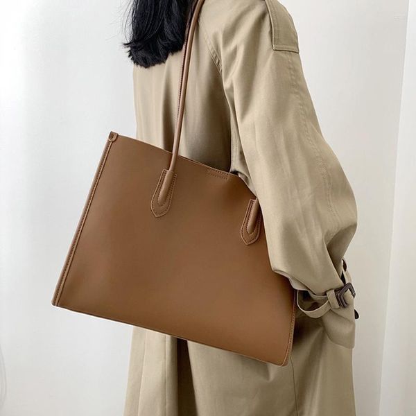 Sacs de soirée dame décontracté en cuir véritable luxe sac à main et épaule pour femmes marque concepteur boucle magnétique adolescente Commute fourre-tout