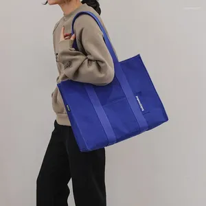 Avondtassen Grote capaciteit schoudertas voor vrouwen tote mode casual vierkante eenvoudige dameshandtassen 2024 canvas vrouwelijke shopper
