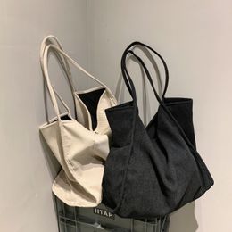 Bolsos de noche, bolso de hombro de pana grande para mujer, bolso de lona de moda de tela de algodón 2023, bolsos de compras para mujer, bolsos de viaje 230512