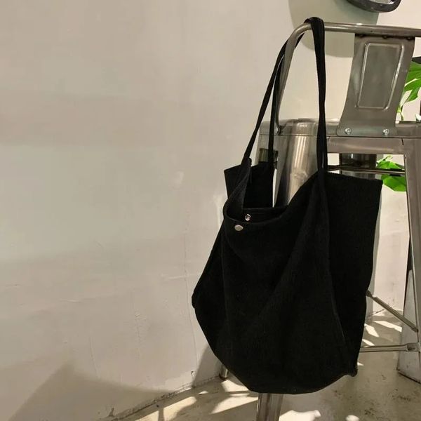 Bolsas de noche Bolsa de compras de hombro grande para mujeres 2024 Tela de algodón Moda Tote de lona Compras Mujer Bolsos Viajes A2