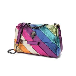 Abendtaschen Leder Schulter Kurt Geiger Damen Geldbörsen Mini Umhängetasche Kette Kreuz mit schöner Retro Girl Bag Multi Color Bolsas 231204