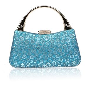 Sacs de soirée bleu clair Chine femmes sac de mariage pochette sac à main Mujer Bolso élégant mariée fête sac à main maquillage F906A 230725