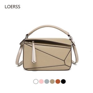 Sacs de soirée Loers Puzzle Mini Sac Classique Géométrique Épaule Solide Couleur Fermeture À Glissière De Luxe Bandoulière Designer Top Qualité 230831