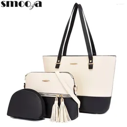 Sacs de soirée Luxury Designer Purse et sac à main sac à bandoulière féminin 3 PCS Messenger Ladies Day Clatinghes 2024 PU Leather