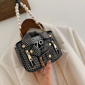 Bolsos de noche Diseñador de lujo Pequeño bolso de mano 2024 Hombro para mujer Chaqueta de moda Forma Crossbody Bolsos de cuero suave para damas