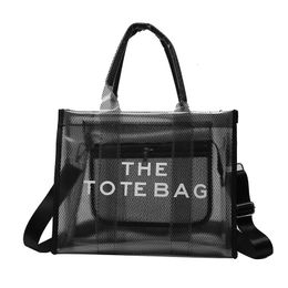 Borse da sera Designer di lusso The Tote Bag Donna Borsa trasparente Messenger Shopping Bag Borse da spiaggia per le vacanze Sac A Main Femme 230506