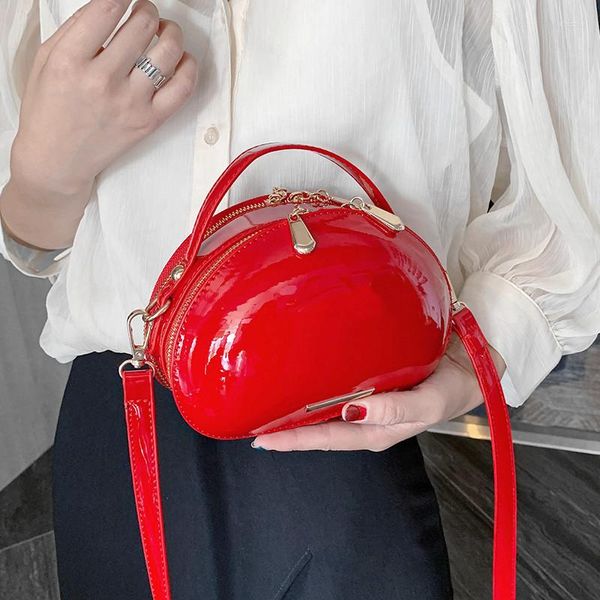 Bolsos de noche, bolsos de lujo, diseñador de mujer, Mini bolso de hombro en forma de corazón rojo a la moda, bolso cruzado de gelatina de alta calidad para niñas