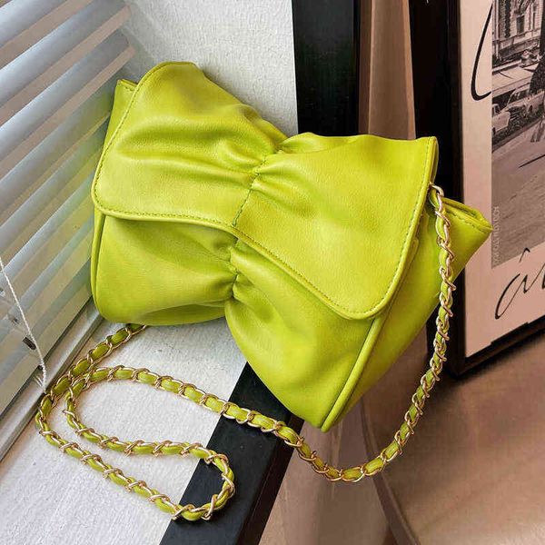 Bolsas de noche Dama de lujo lindo color caramelo pu cuero pequeño crossbody sling bolsa para mujeres 2022 verano marca femenina bolso de hombro y monederos 220507