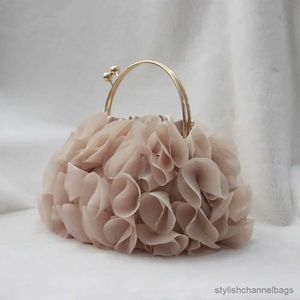 Sacs de soirée Luxury Satin Floral Bride Party Embrayage Embrayage Sac de mariage Bagins sacs de mariage et sacs à main Small Spillis Chain Chain Sac Designer Sac