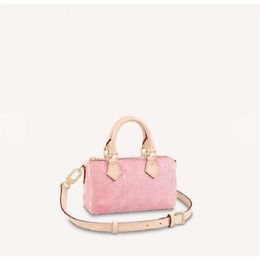 Sacs de soirée Sac à bandoulière de luxe NAN0 Sac à main en denim rose rapide Boston Totes Designer Oreiller Sacs à main Femmes Bandoulière Messenger Sacs Design classique fleur 4 tailles